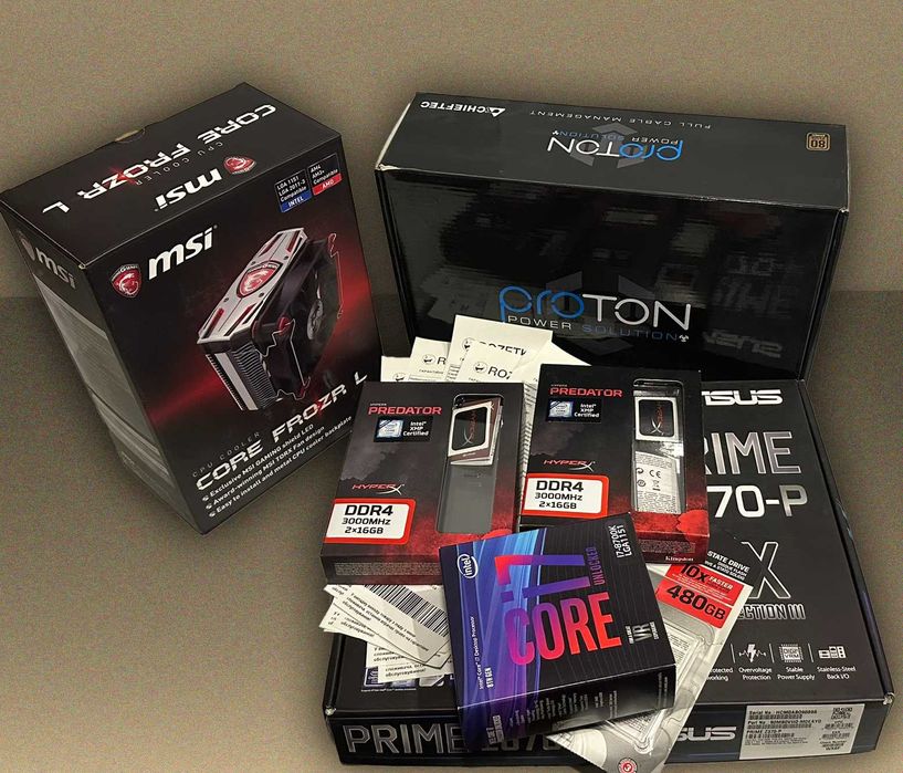 Intel i7-8700k, 64Gb DDR4, GF GTX 1060 6GB GDDR5, 730gb ssd