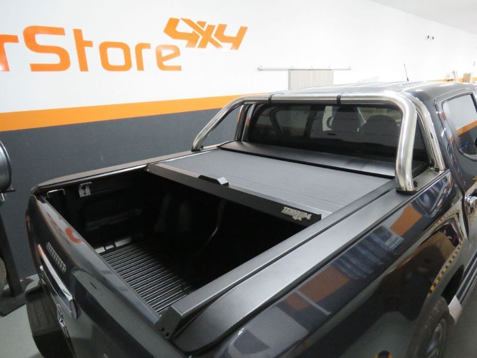 Cobertura Roll Cover Mitsubishi L200 + Cabine Dupla em preto matte