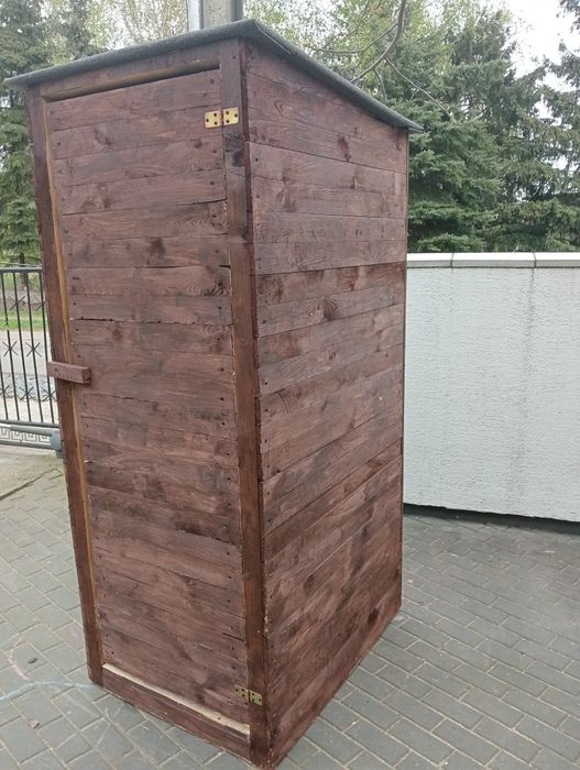 Wychodek drewniany,WC przenosne.