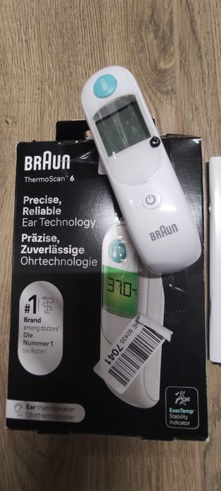 Termometr elektroniczny bezdotykowy Braun thermo scan 6