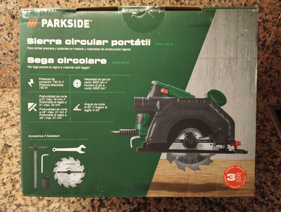 Serra Circular Parkside LIDL *** NOVA ***