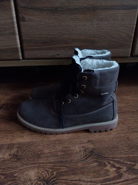Buty trekkingowe damskie z naturalnej skóry nubukowej 41