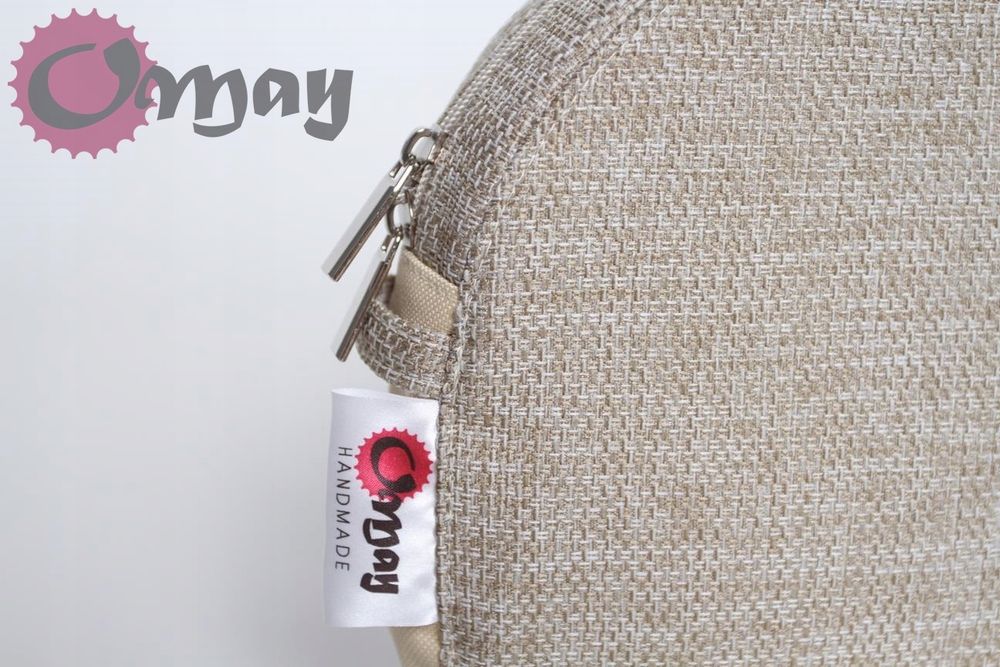 Naturalny organizer do OBAG MOON LIGHT beż hummus 2 kieszenie OMAY