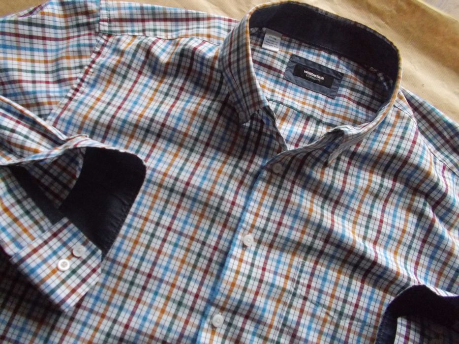 -5XL- WALBUSCH Designerska Koszula Męska 5XL /47 - 48 cm/ Szwajcaria