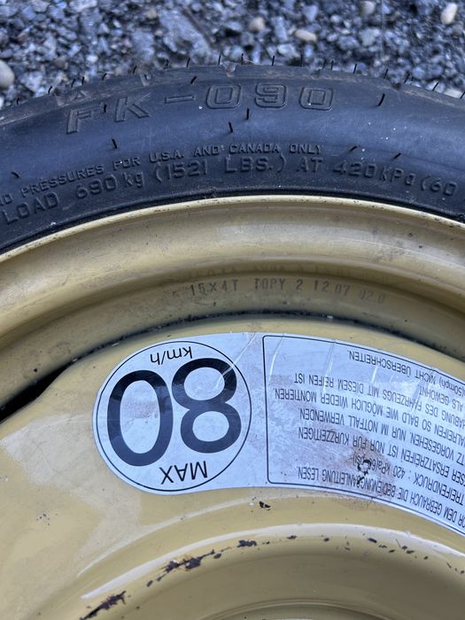 Докатка, запасне колесо 4х100, запаска, таблетка для suzuki, toyota, mazda