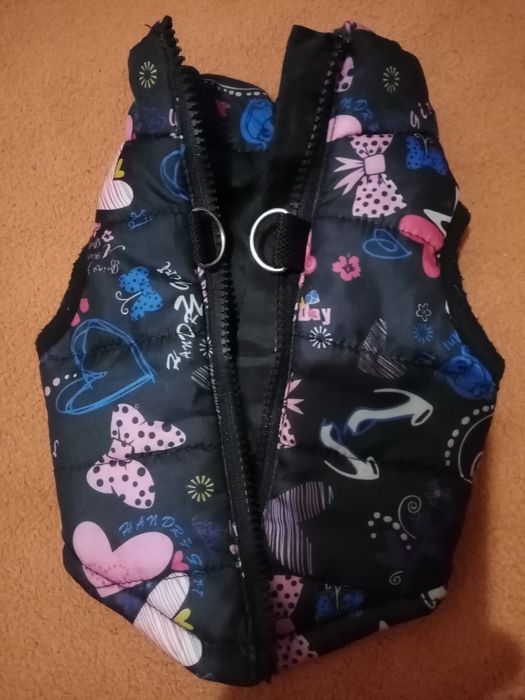 Тепла жилетка на міні собачку.