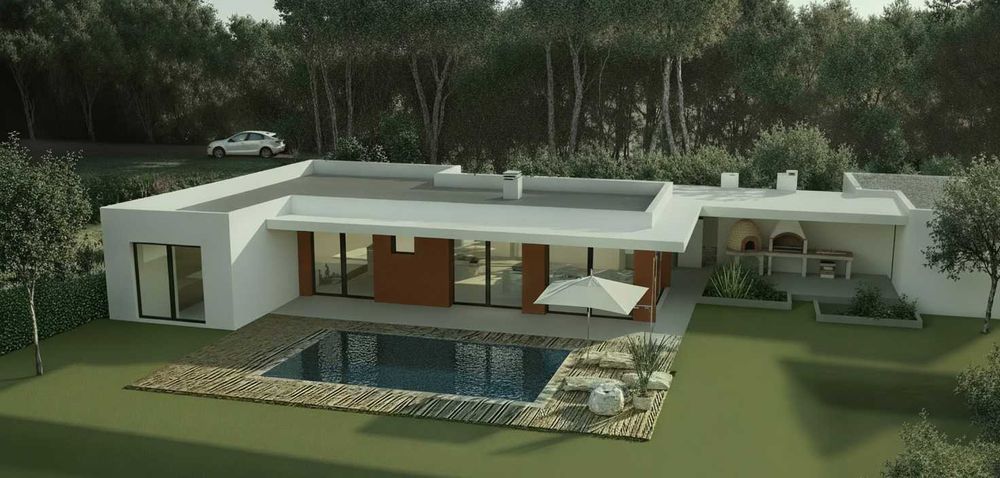 Terreno com projecto aprovado Moradia T4 Alvorninha Caldas da Rainha