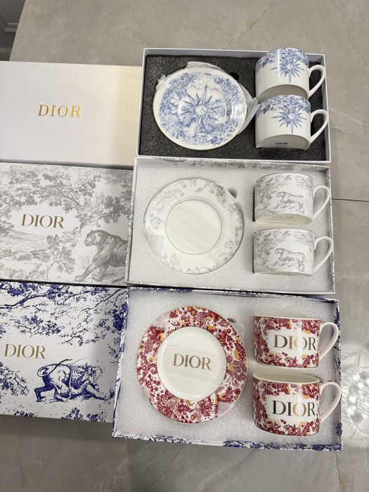 Чайний сервіз Dior сервиз набір чашка блюдце Діор
