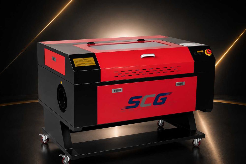 Máquina de Corte e Gravação Laser CO₂ 80W Profissional | Área 700x500mm | SCG