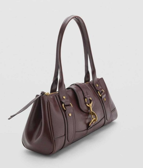 Сумка багет зара Mango