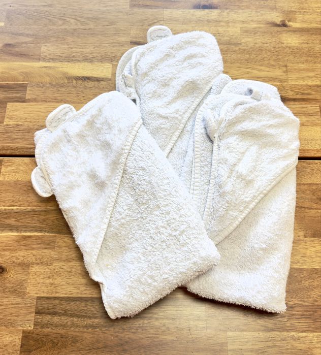 Lote 3  toalhas de banho de bebe