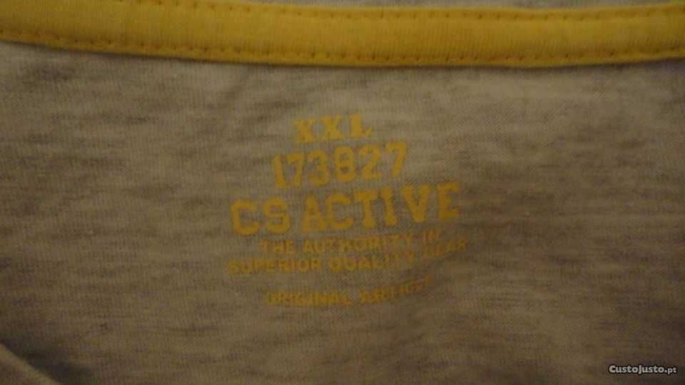 T-shirt de homem branca CS Active