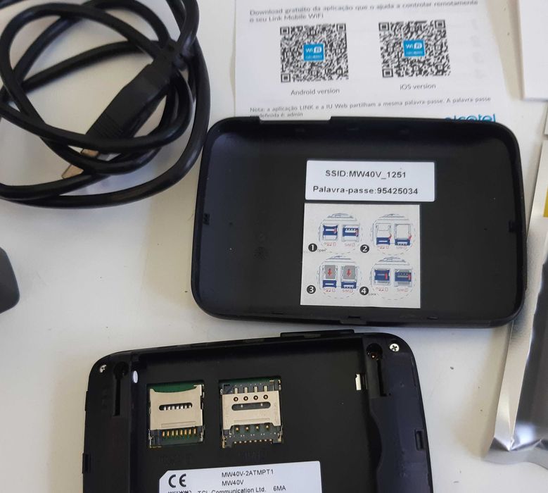 Router Hotspot 4G LTE Mobile WiFi Alcatel Link Zone Meo Funcional