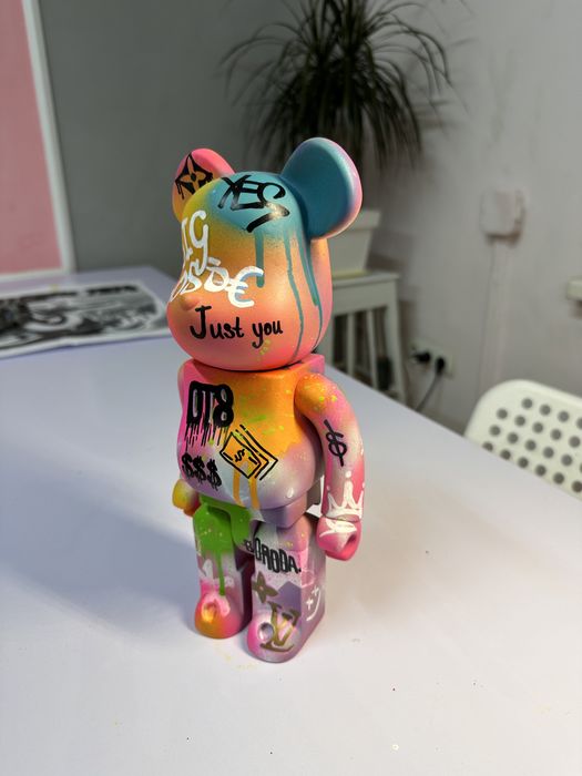 Розпис/Кастом ведмедика Беарбрік Bearbrick( bitcoin/crypto(