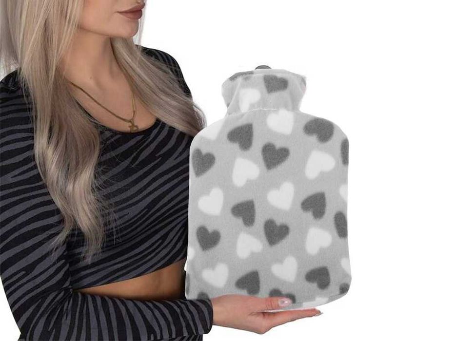 Termofor ogrzewacz w pokrowcu gumowy na brzuch z wkładem miękki