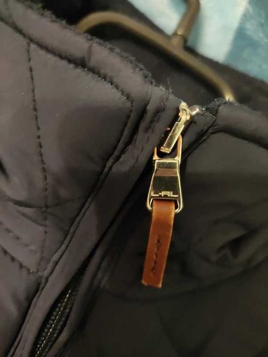 Kurtka Ralph Lauren - pikowana, skórzane wstawki, stan bdb! mega cena