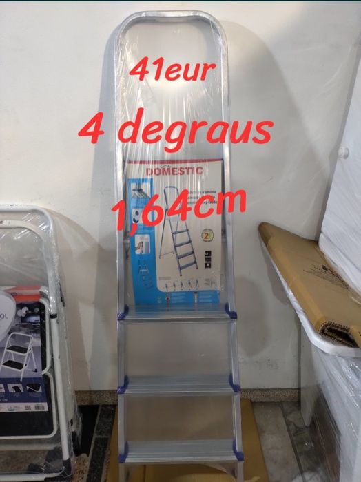 Escadotes alumínio com patilha de segurança