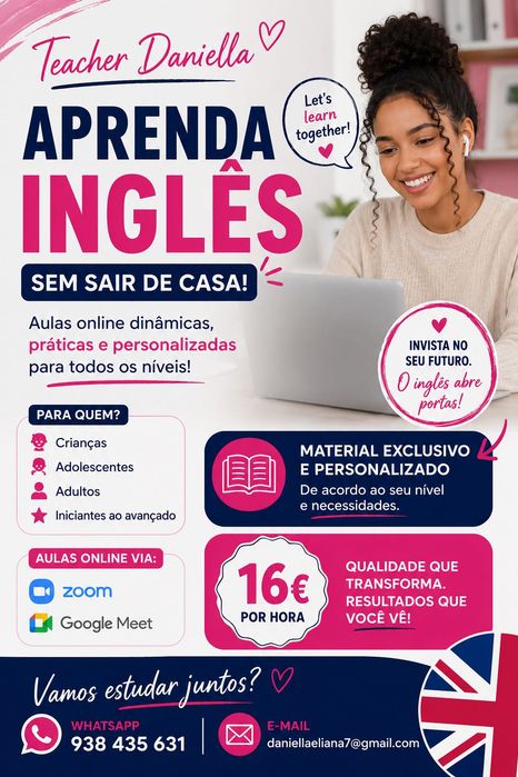 Aulas de inglês online