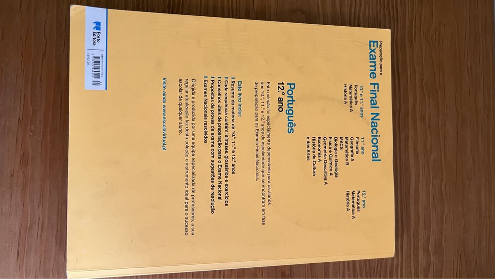 Preparação exame nacional Português 12 ano