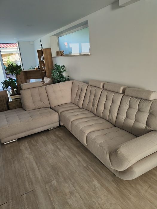 Sofá chaise long 3 metros estofado