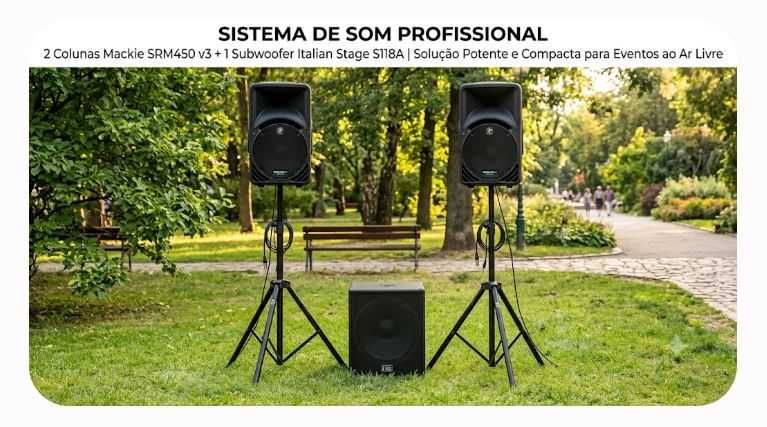Aluguer Equipamento Som - Eventos até 150 Pessoas