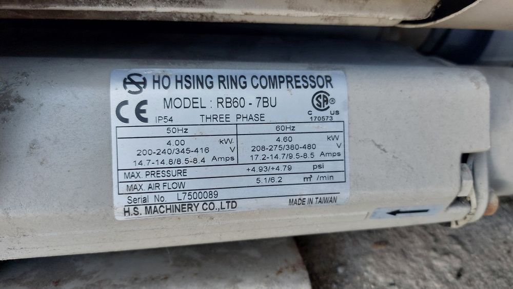 Kompresor Enerfluid Rb60-7BU dmuchawa