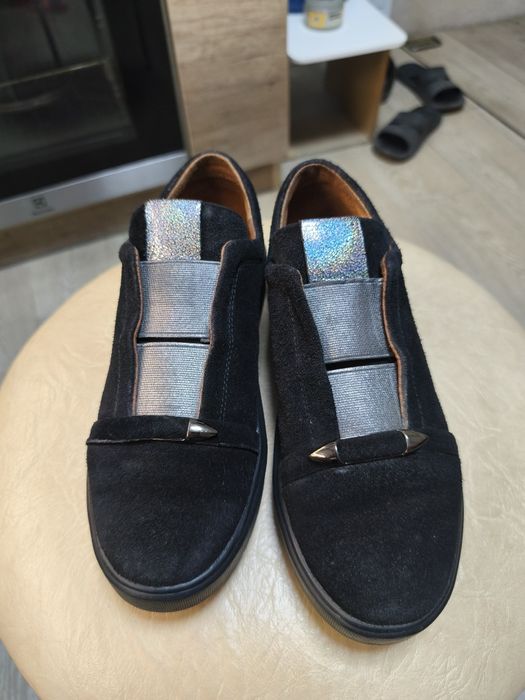 Туфлі мешти 37 розмір замша