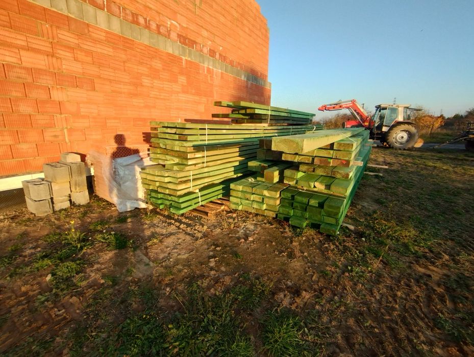 Wieźba dachowa, łata, deska dachowa, boazeria