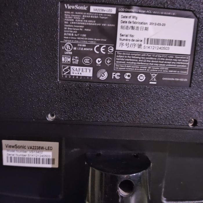 Продам монитор ViewSonik