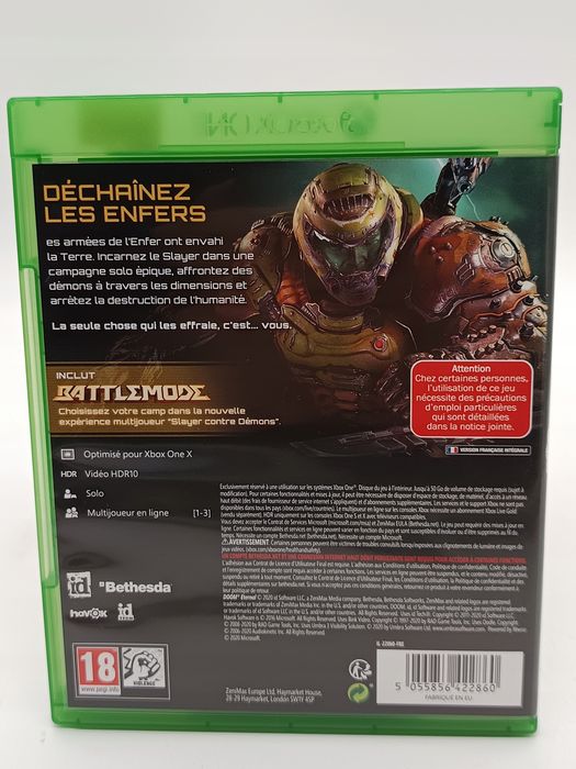 doom: eternal xbox one pudełkowa