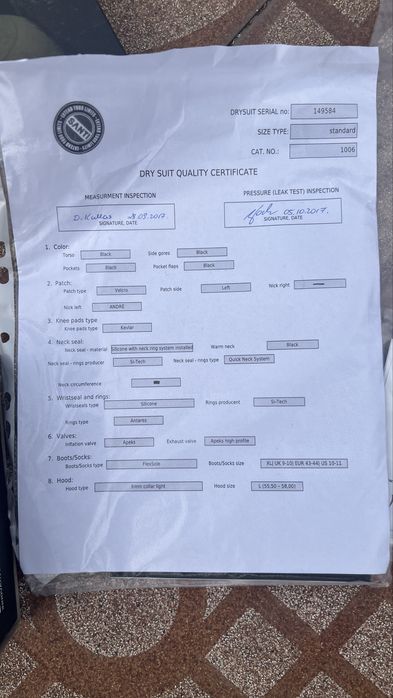 Fato de mergulho seco Santi E.Motion