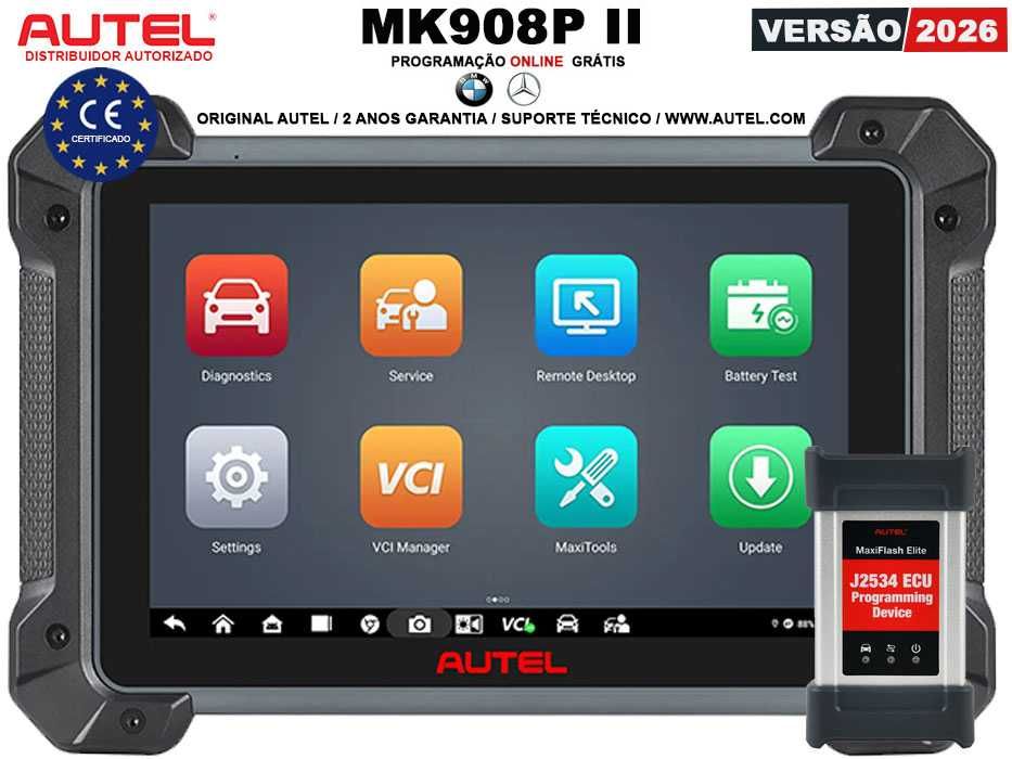 Autel MaxiCOM MK908P II Maq Diagnóstico + Programação Online (NOVO)