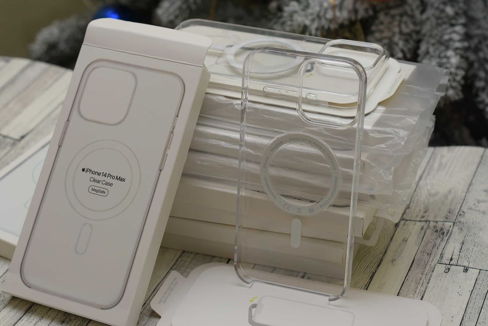 Оригинальный прозрачный чехол Clear Case iPhone Magsafe анимация
