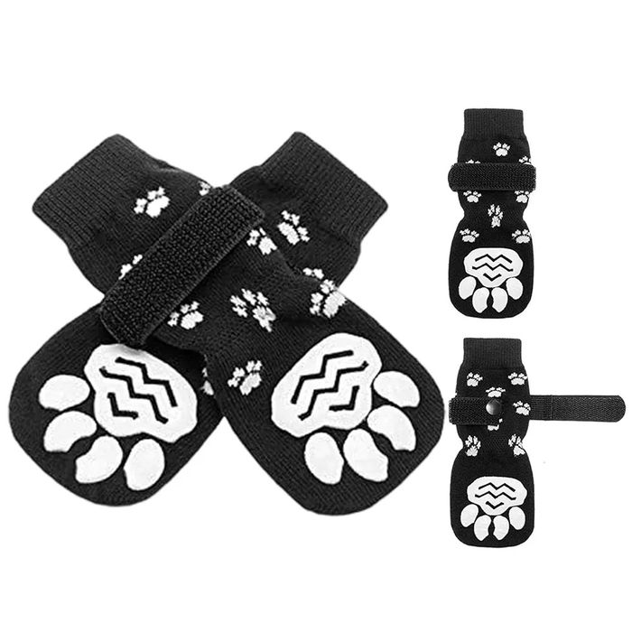 Skarpetki dla psa antypoślizgowe zapinane na rzepy r.M 2 pary