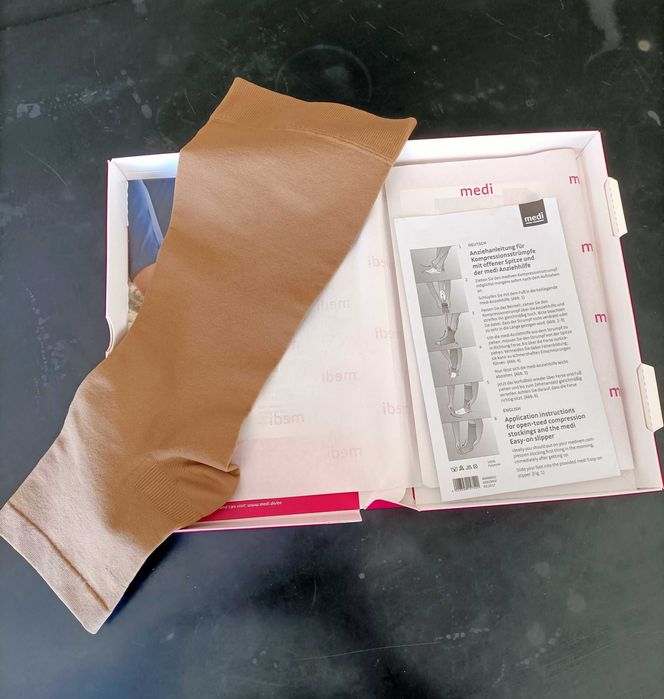 Meias elásticas ortopédicas (de compressão)