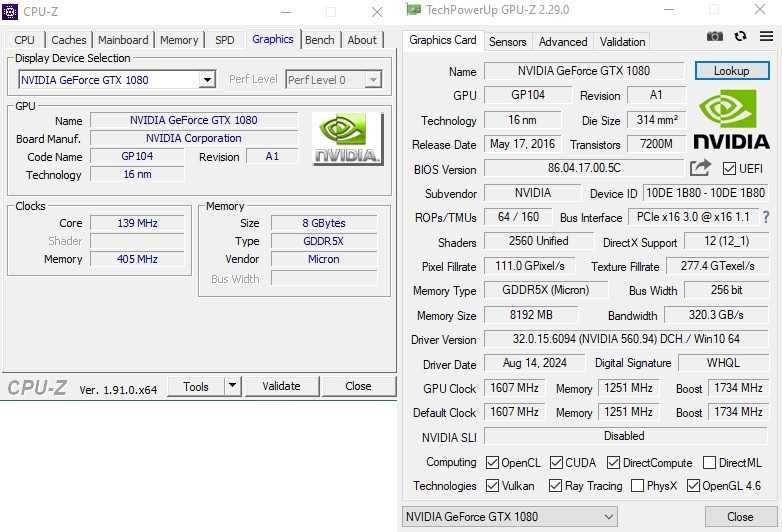 Karta graficzna Geforce GTX 1080