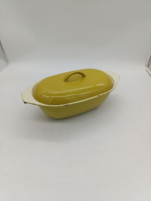 Советская чугунная эмалированная гусятница утятница 3 л литра СССР