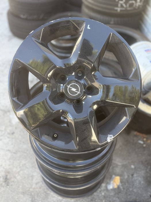 Jantes originais opel de ferro com tampão em 5x105