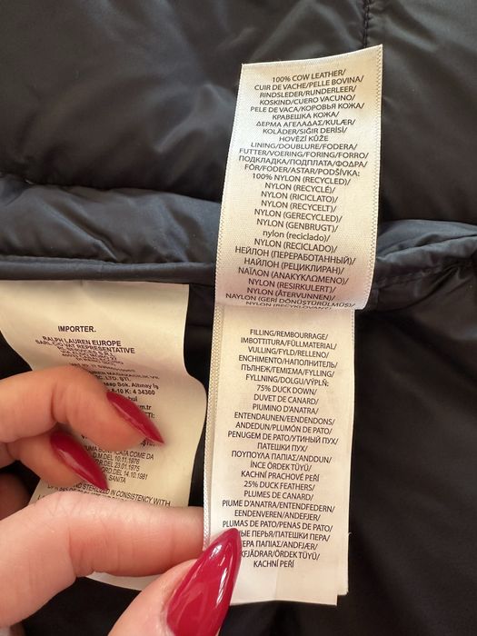 Kurtka puchowa zimowa Ralph Lauren