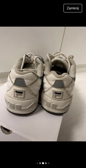 Fila buty snakersy biale odblaskowe