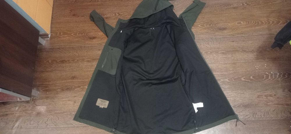 Długa kurtka Softshell parka 4F S damska jesienna przeciwdeszczowa