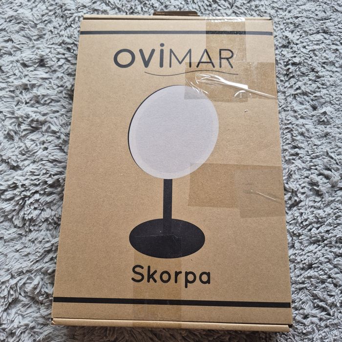 Nowe Lusterko Kosmetyczne LED Ovimar Skorpa 5x Powiększenie Czarne