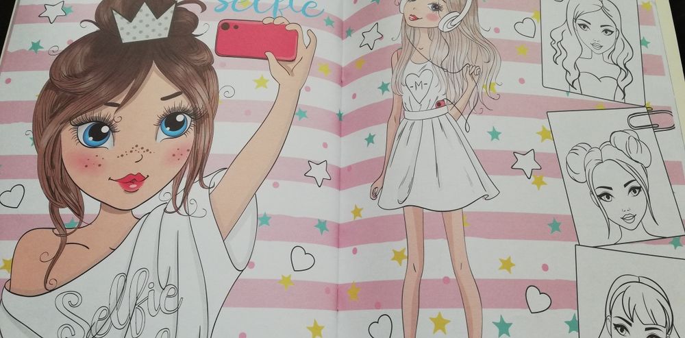 Książka Top girl do kolorowania z naklejkami