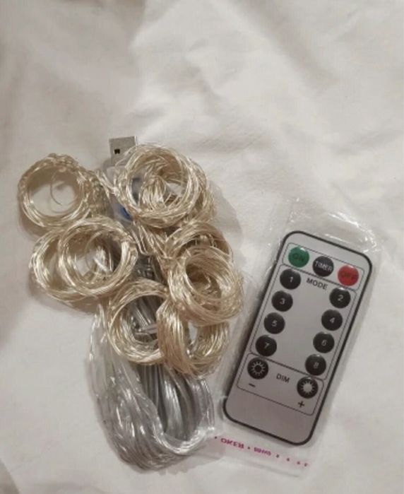 Гирлянда штора водопад 3 на 3 метрас КРЮЧКАМИ  300LED