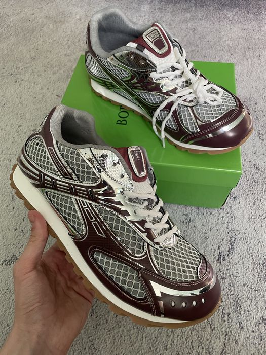 bottega veneta orbit white bordo