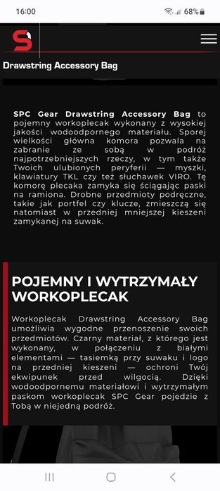 Worek spc gear akc.komputerowe