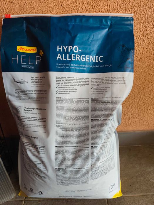Ração Josera Hypoallergenic Gato 10 kg