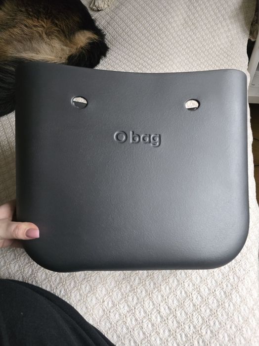 Obag standard grafit +grigo chiaro + uchwyty + opaska futrzana