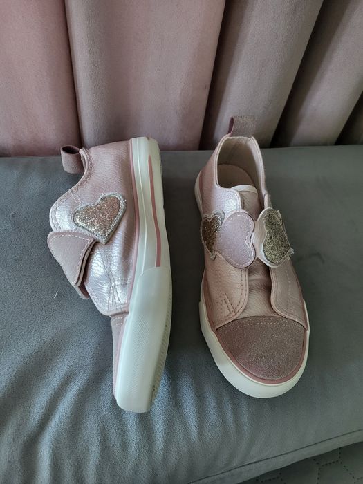 Trampki półbuty jak nowe nelli blu 32 różowe serca rzepy adidasy