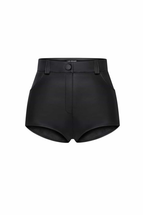 Шорти міні з еко-шкіри